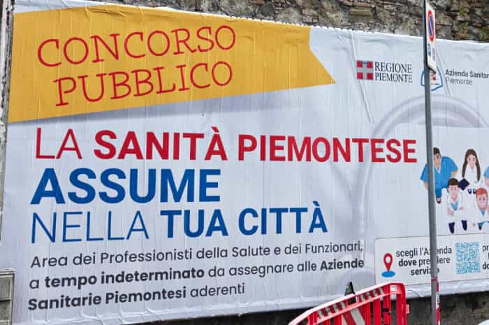 La Sanità piemontese assume: manifesti contro carenza infermieri 