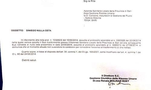 Prime vittime riforma PA: Infermiera bloccata a Torino dal D.L. 90 del 24 giugno 2014
